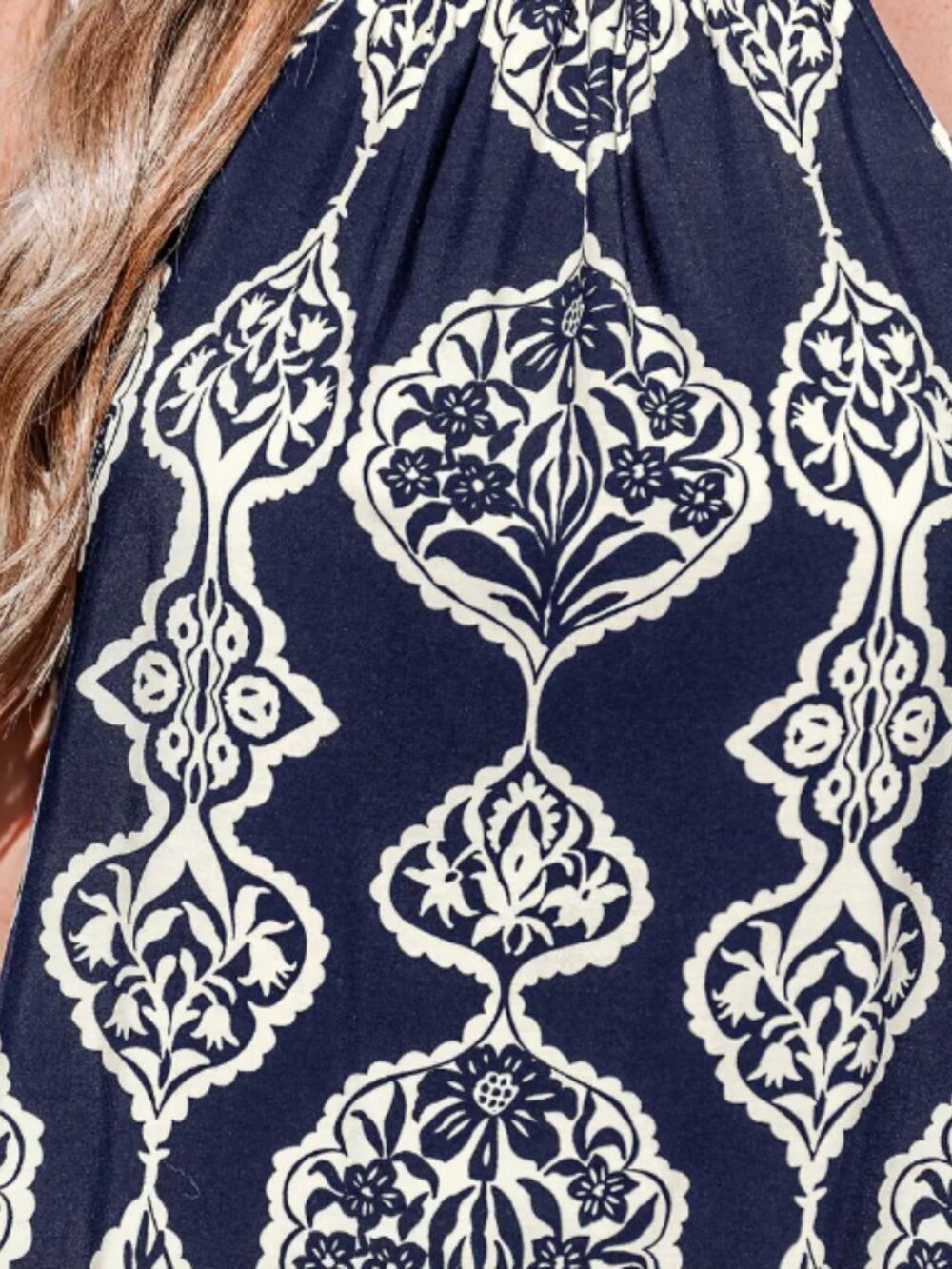 CUPSHE Midnight Floral Print Mini Dress Size M - Picture 4 of 7